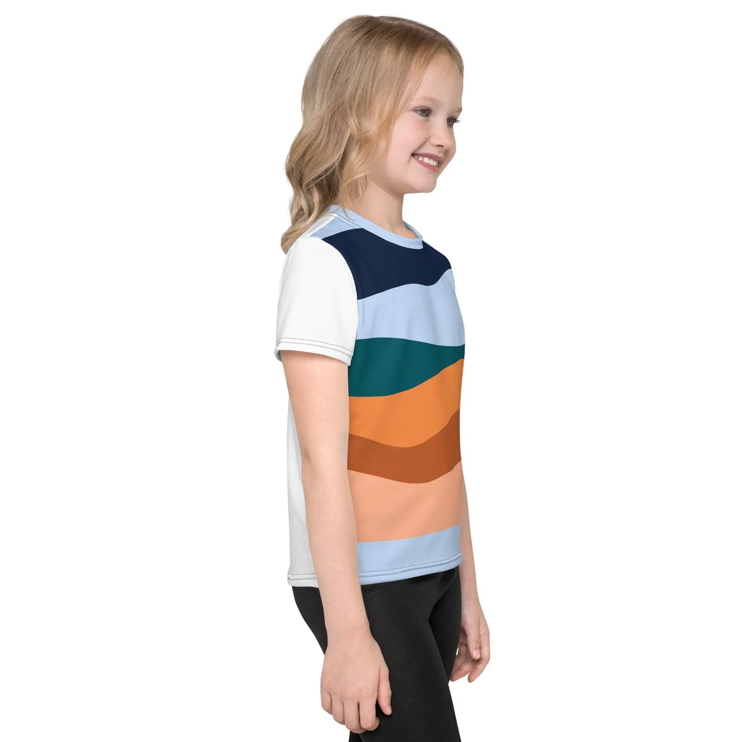 Kids Crew Neck T-Shirt – Premium Knit Jersey with 4-Way Stretch