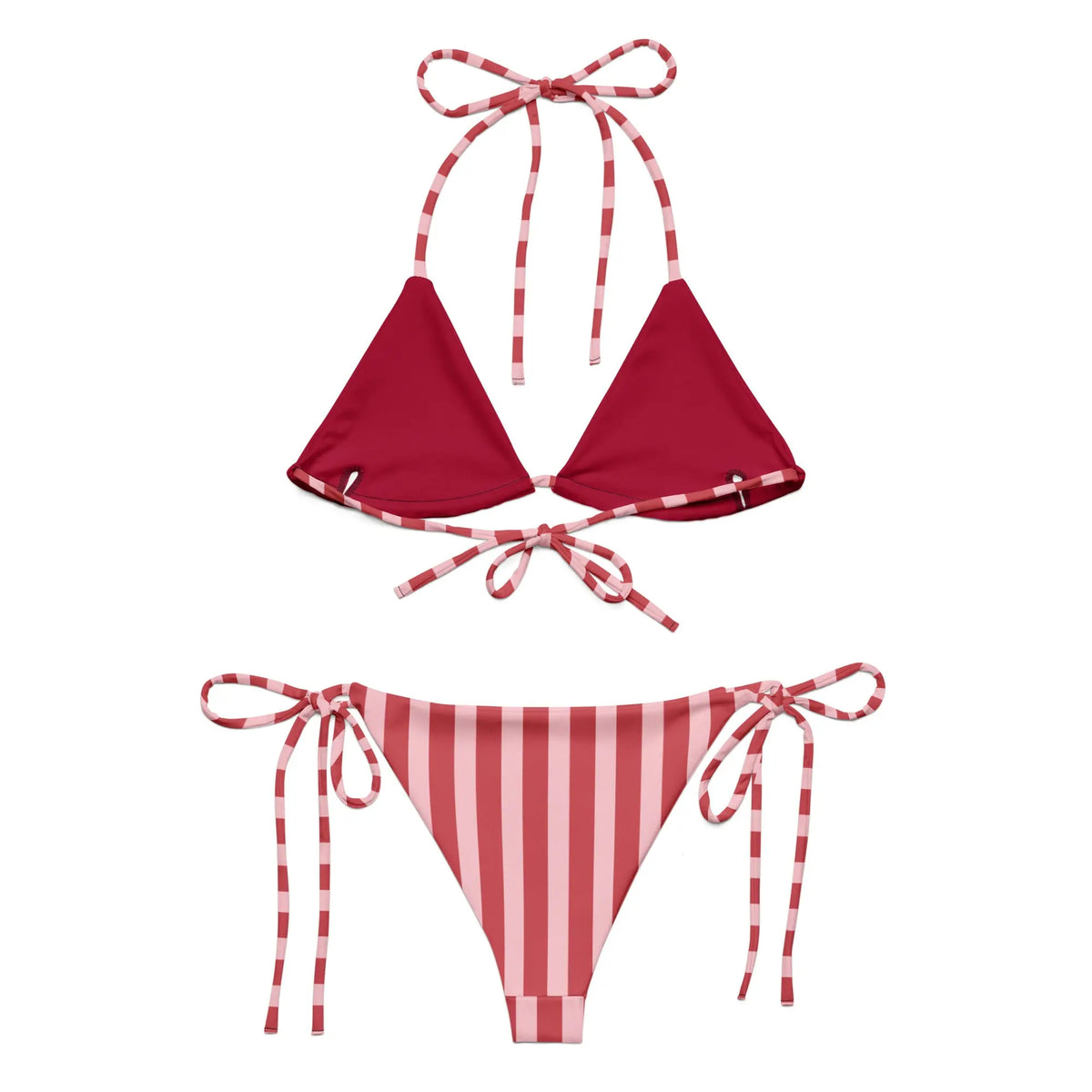 All-over print recycled string bikini-LifessentialsLLC.com