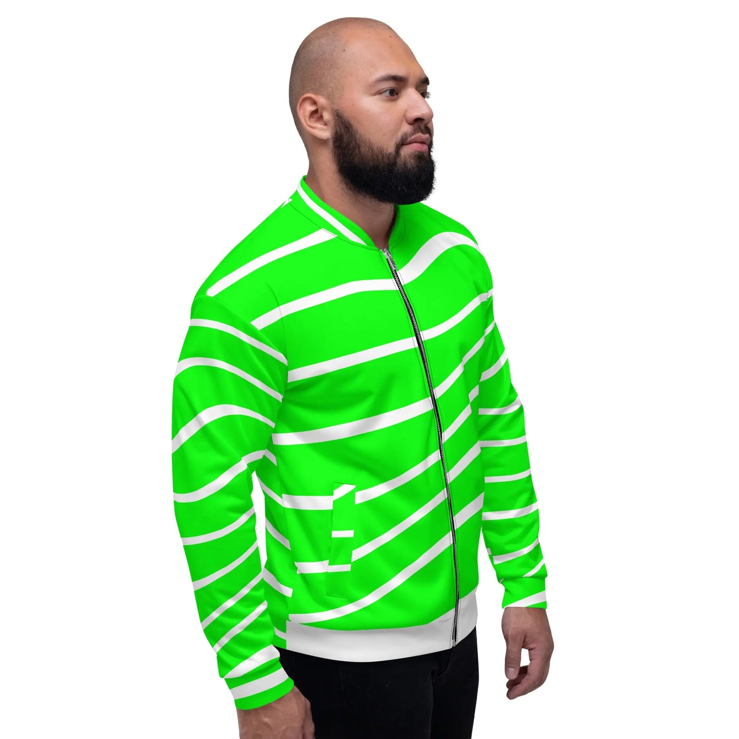 "SLIMER GREEN " Bomber Jacket-LifessentialsLLC.com