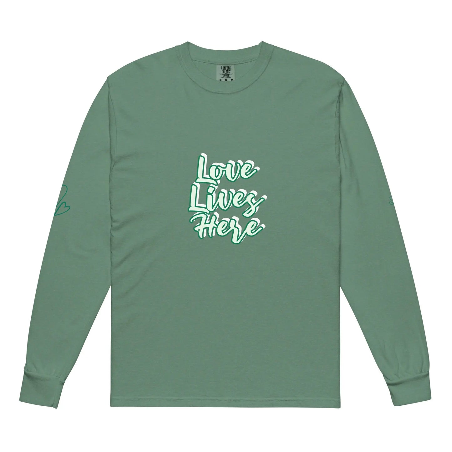 Garment-dyed heavyweight long-sleeve shirt-LifessentialsLLC.com
