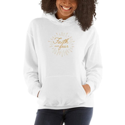 Women's Faith over Fear Christian Hoodie Sweatshirt-LifessentialsLLC.com