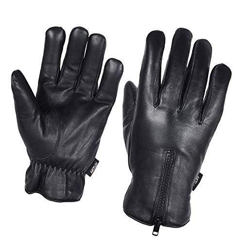 Men's Warm Winter Genuine Leather Driving Gloves