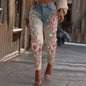 Womens Denim Jeans  Womens Trousers With Colorful 3D Floral Prints