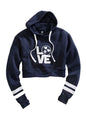 Tin Haul Love Print (Navy) - Women's Hoodie Sweatshirt