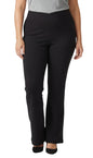 Women's Bootcut Flare Leggings — Pull-On Cotton Stretch with Crossover Waist