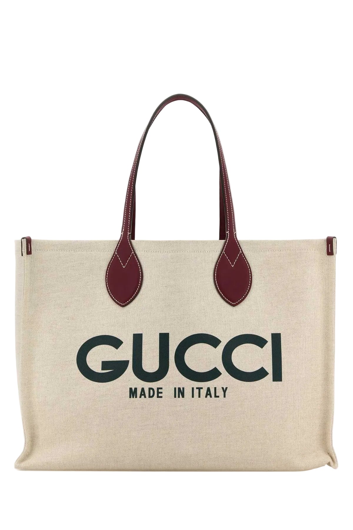 Gucci Women Sand Canvas Shopping Bag