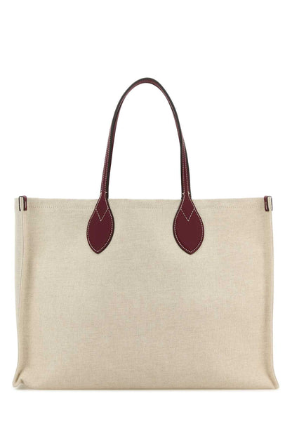 Gucci Women Sand Canvas Shopping Bag