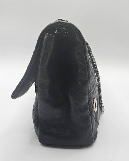 Chanel Star Attitude Flap Bag Grommet Embellished Quilted Leather Large
