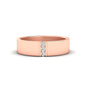 3 Stone Mens Flat Gemstone Band