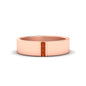 3 Stone Mens Flat Gemstone Band