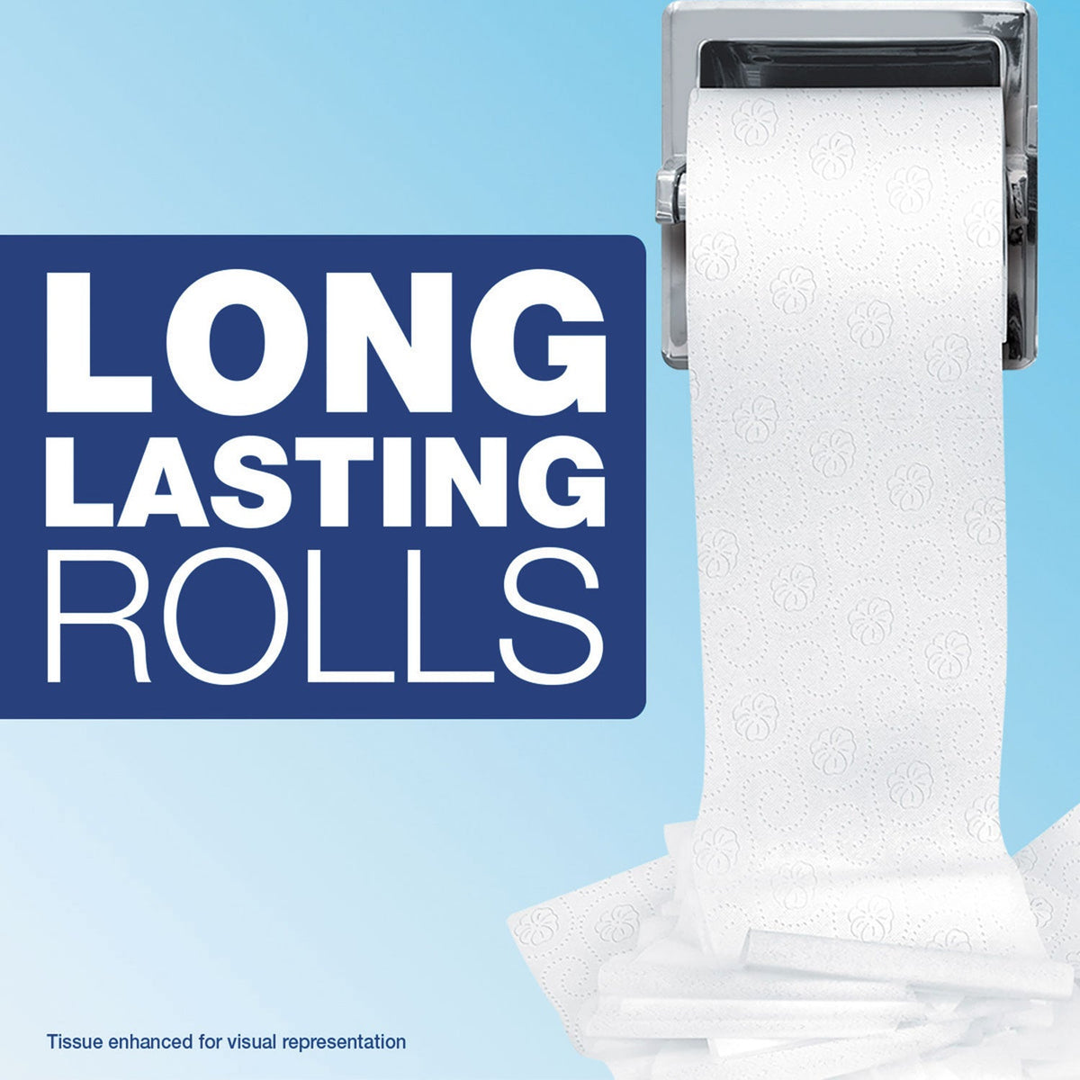 Charmin Commercial Bathroom Tissue, Septic Safe, Individually Wrapped, 2-Ply, White, 450 Sheets/Roll, 75 Rolls/Carton