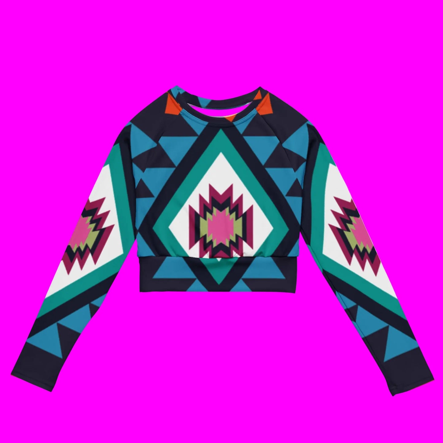 Recycled long-sleeve crop top-LifessentialsLLC.com