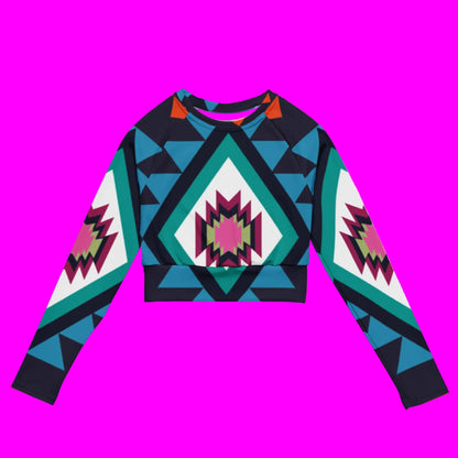 Recycled long-sleeve crop top-LifessentialsLLC.com