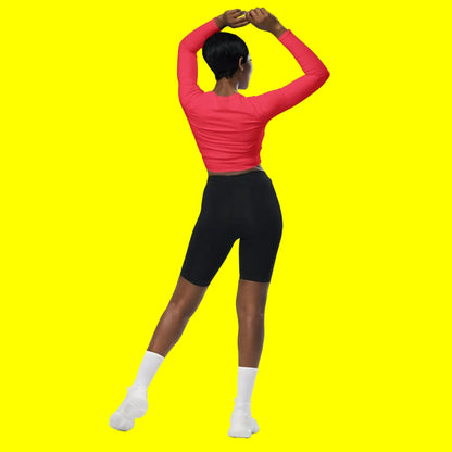 Recycled long-sleeve crop top-LifessentialsLLC.com