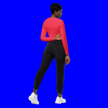 Recycled long-sleeve crop top-LifessentialsLLC.com