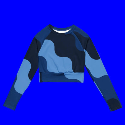 Recycled long-sleeve crop top-LifessentialsLLC.com