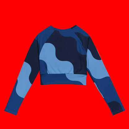Recycled long-sleeve crop top-LifessentialsLLC.com