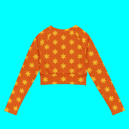 Recycled long-sleeve crop top-LifessentialsLLC.com