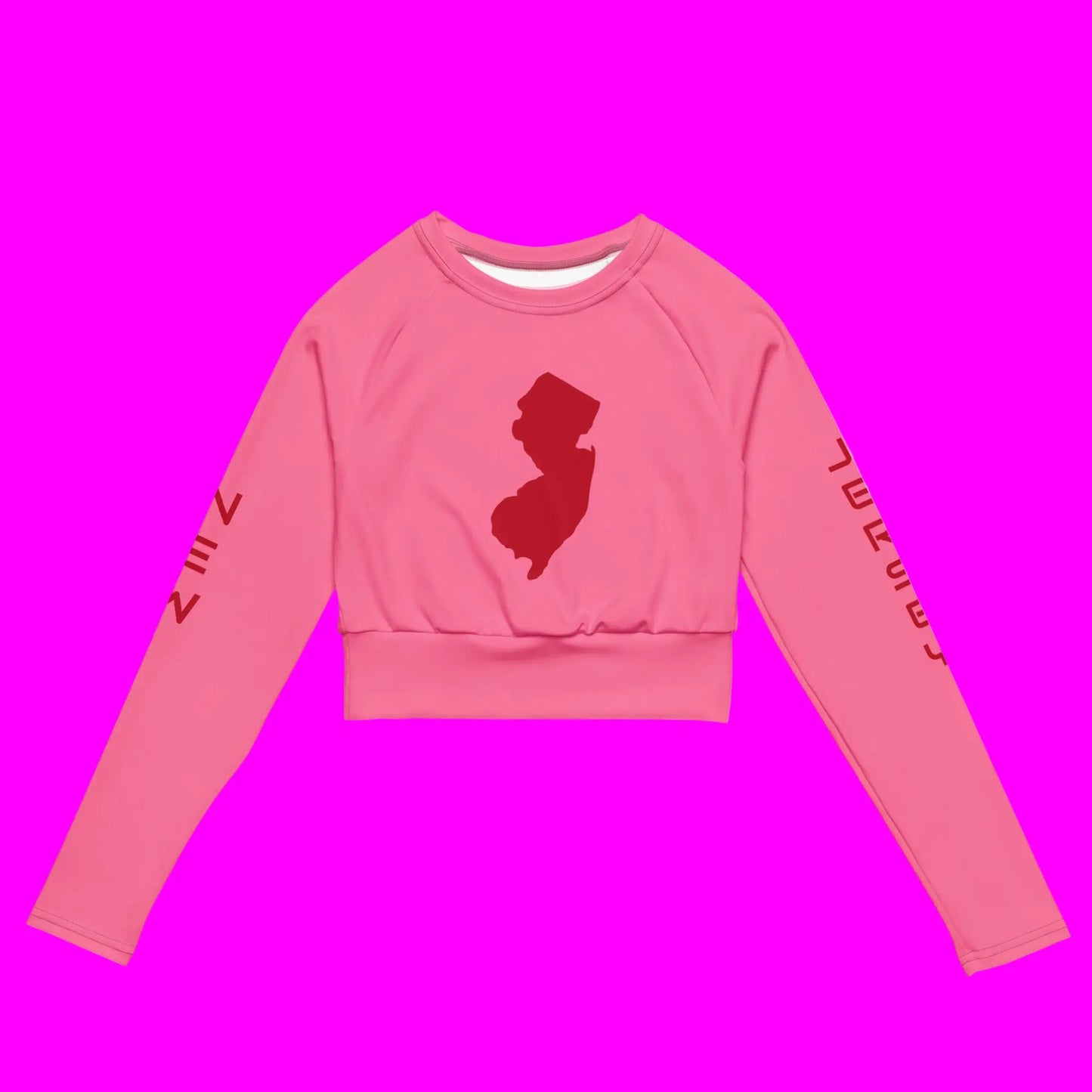 Recycled long-sleeve crop top-LifessentialsLLC.com