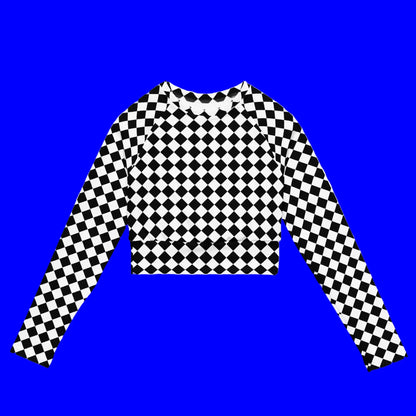 Recycled long-sleeve crop top-LifessentialsLLC.com