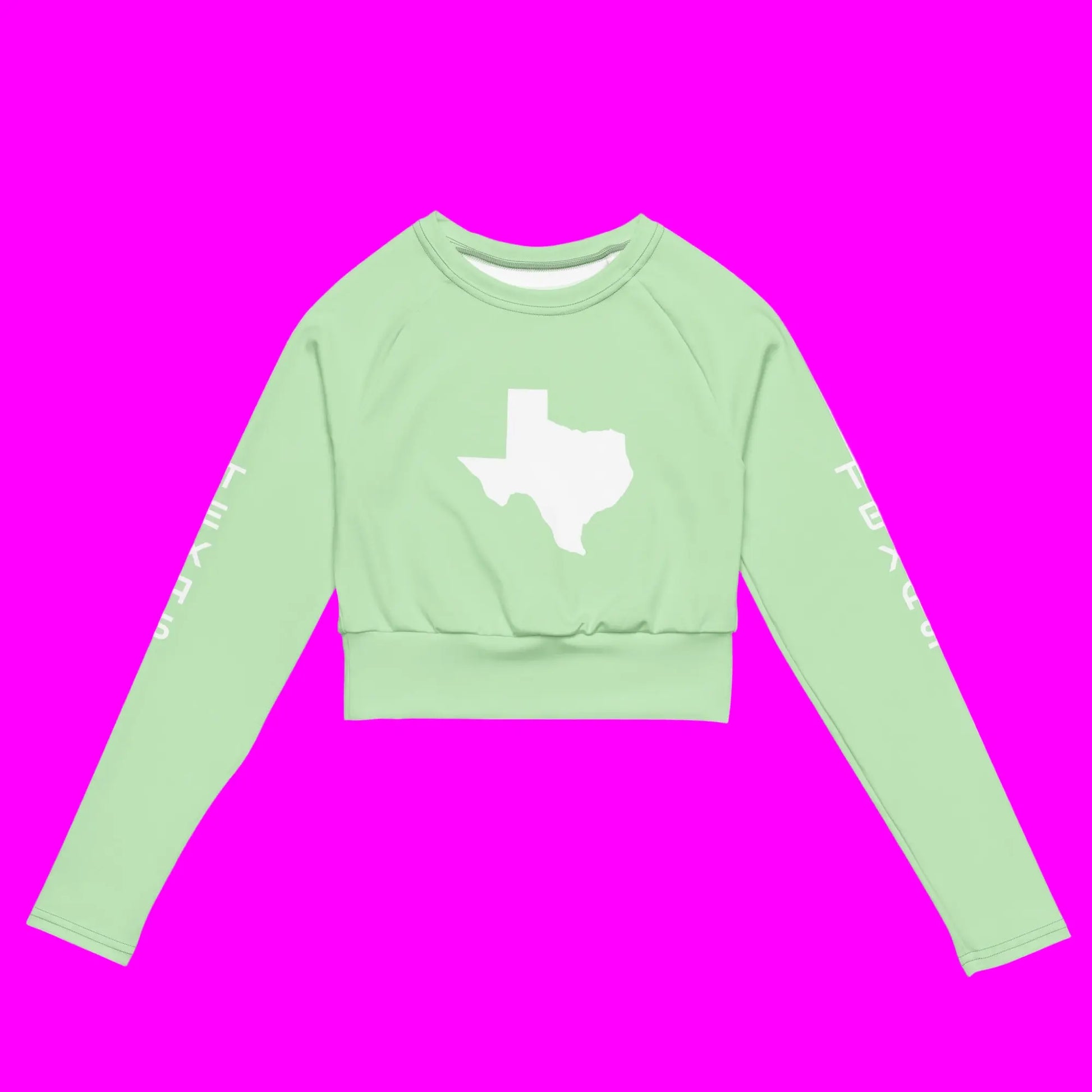 Recycled long-sleeve crop top-LifessentialsLLC.com