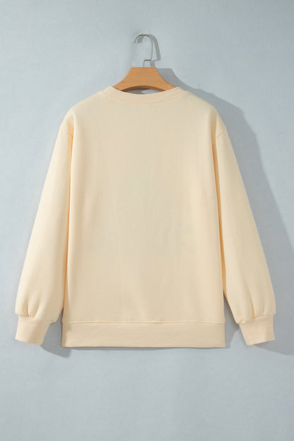 Merry Christmas & Happy New Year Embroidered Sweatshirt