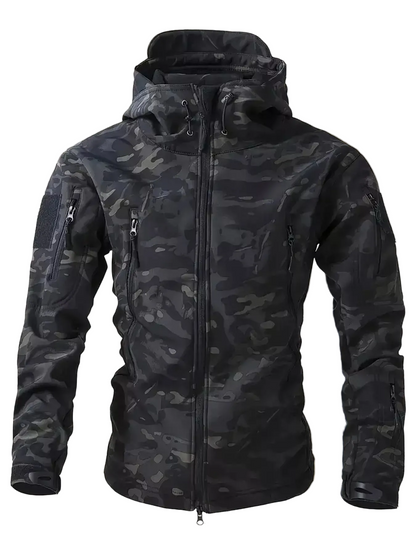 Men's Camouflage Zip Up Hooded Jacket