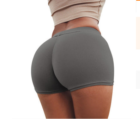 High Waist Stretch Fitness Yoga Gym Shorts Seamless Short Scrunch Butt-LifessentialsLLC.com