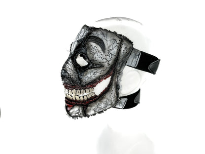Gorilla mask with detailed design on a white background