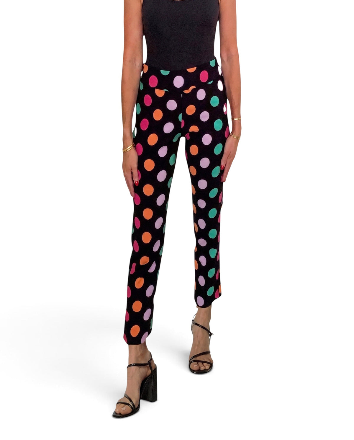 Krazy Larry P507 Pull on Pant - Black Dots-LifessentialsLLC.com