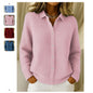 Casual Fashion Button Knitted Lapel Sweater For Women Long Sleeve Knitted Sweaters Tops Winter Jumper