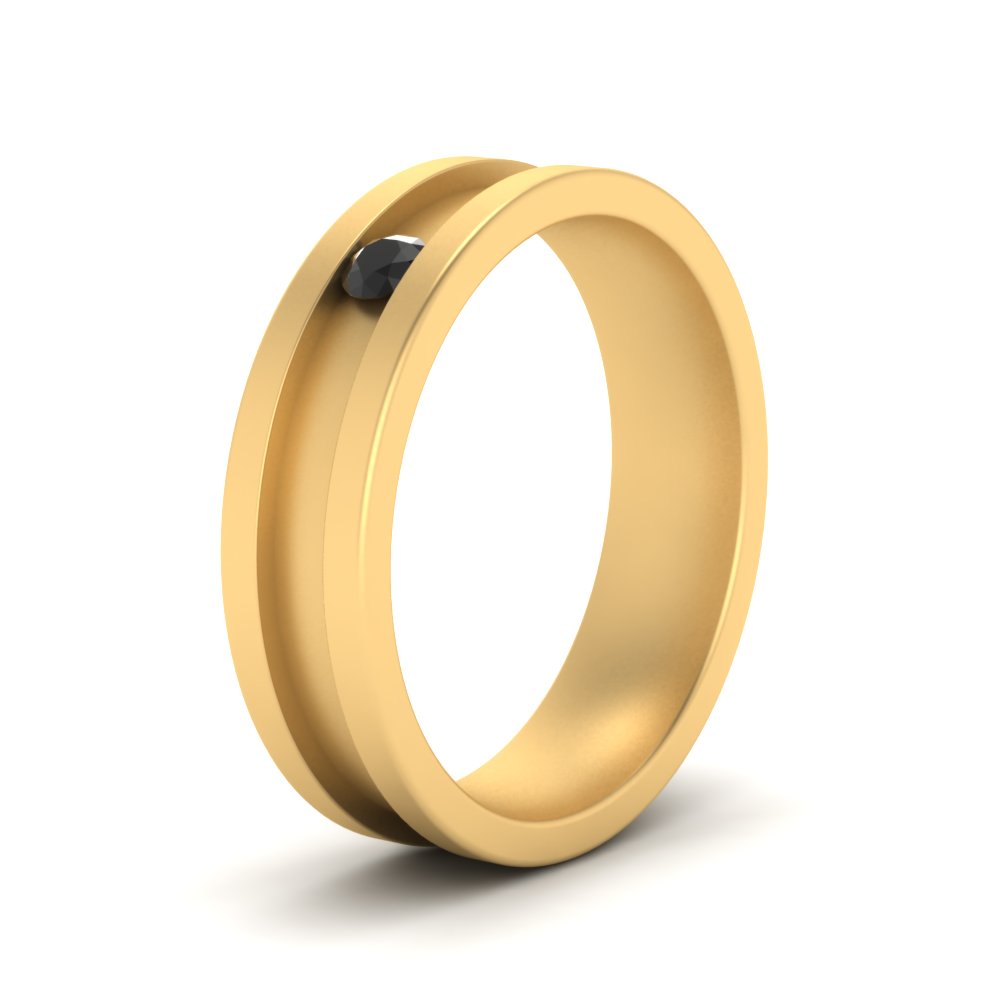 Single Stone Mens Promise Ring