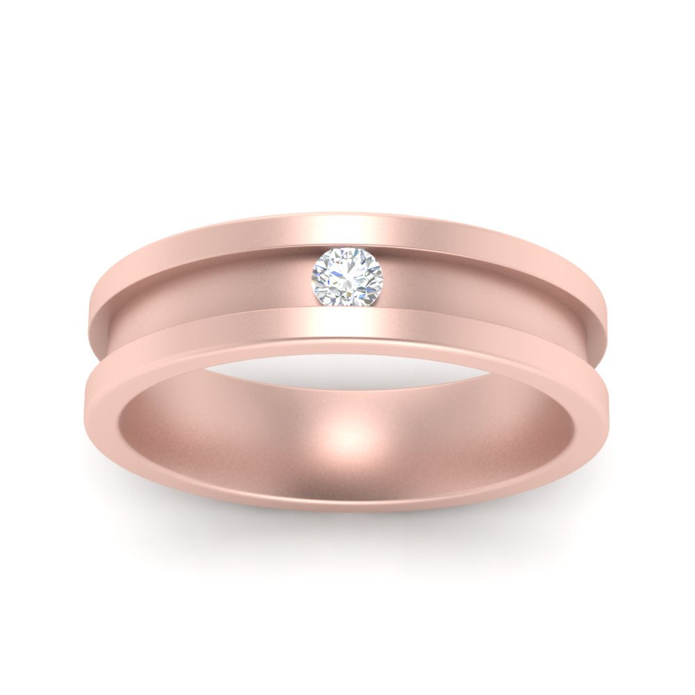 Single Stone Mens Promise Ring