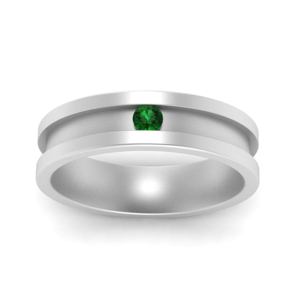 Single Stone Mens Promise Ring
