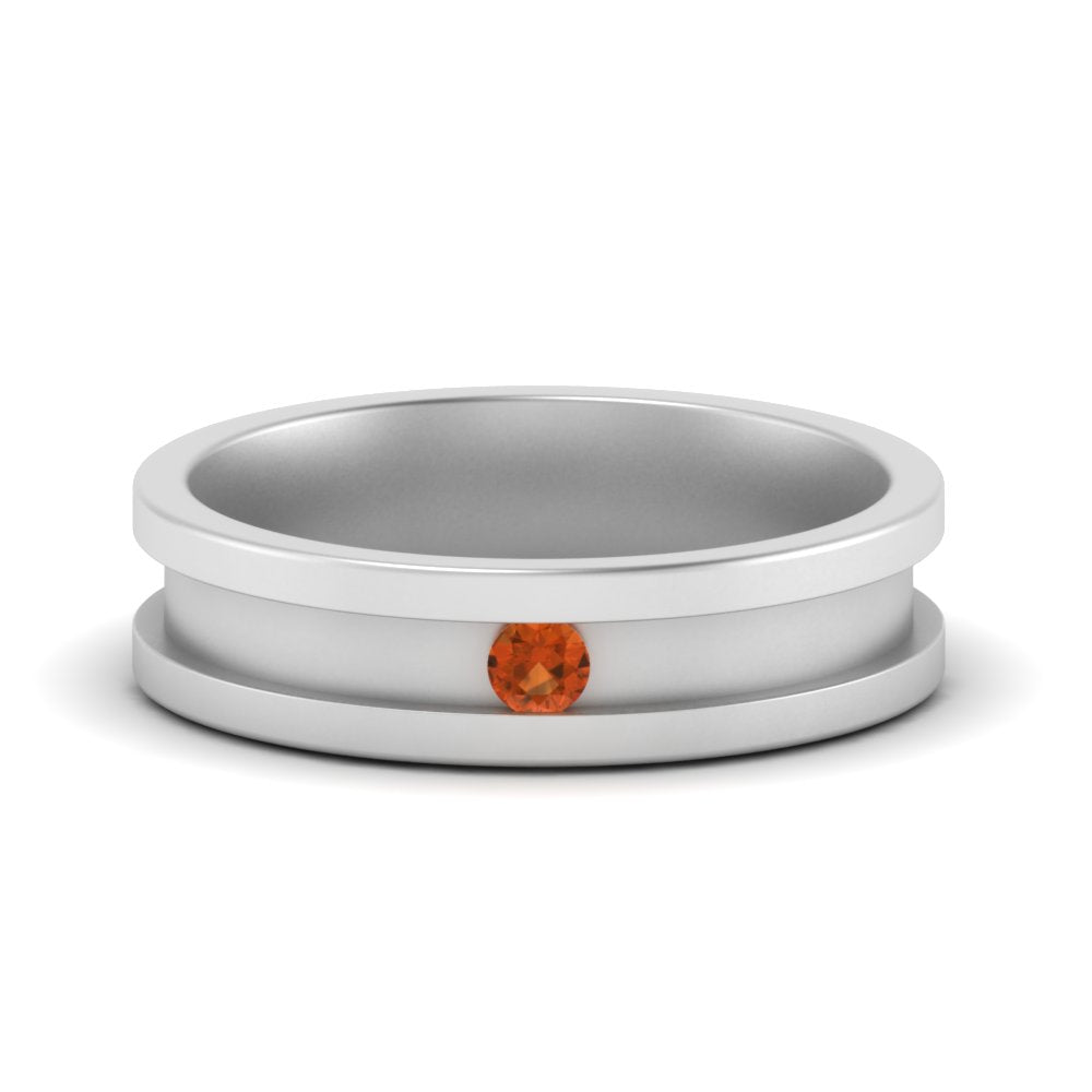 Single Stone Mens Promise Ring