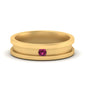 Single Stone Mens Promise Ring