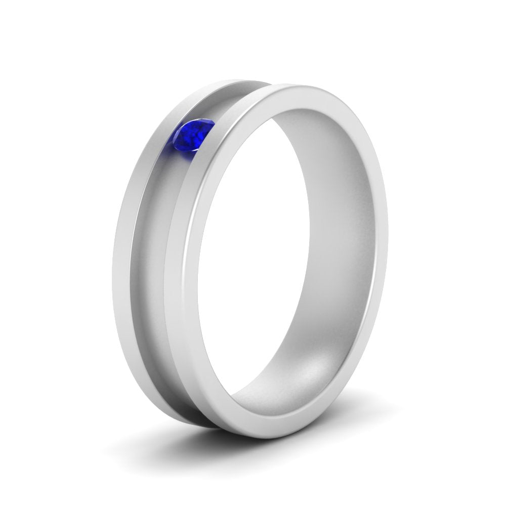 Single Stone Mens Promise Ring