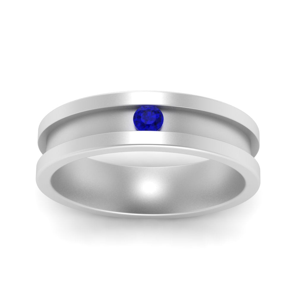 Single Stone Mens Promise Ring