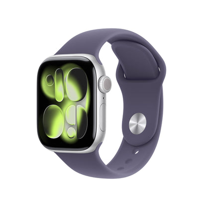 Apple Watch Series 11 [GPS 42mm] Smartwatch with Jet Black Aluminum Case with Black Sport Band - S/M. Sleep Score, Fitness Tracker, Health Monitoring, Always-On Display, Water Resistant