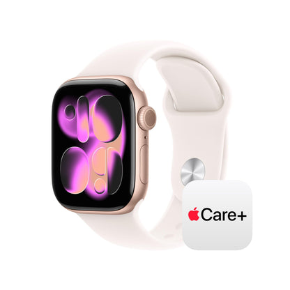 Apple Watch Series 11 [GPS 42mm] Smartwatch with Jet Black Aluminum Case with Black Sport Band - S/M. Sleep Score, Fitness Tracker, Health Monitoring, Always-On Display, Water Resistant