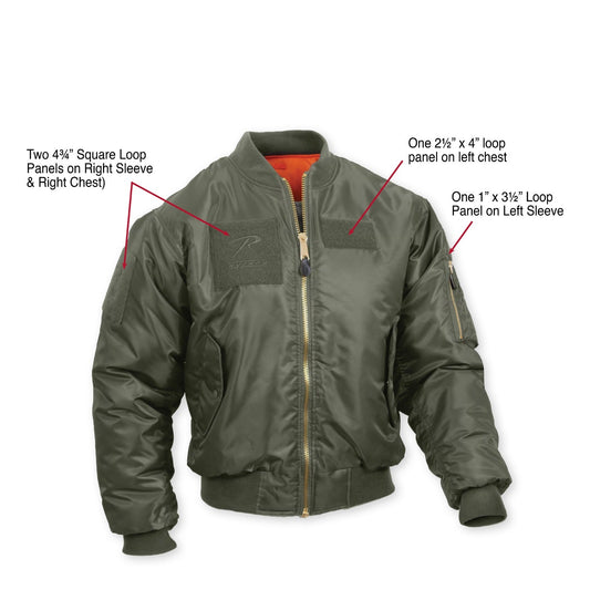 Rothco MA-1 Flight Jacket with Patches