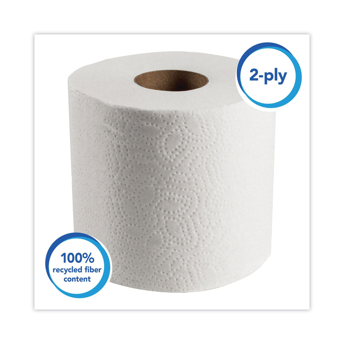 Scott Essential 100% Recycled Fiber SRB Bathroom Tissue, Septic Safe, 2-Ply, White, 506 Sheets/Roll, 80 Rolls/Carton