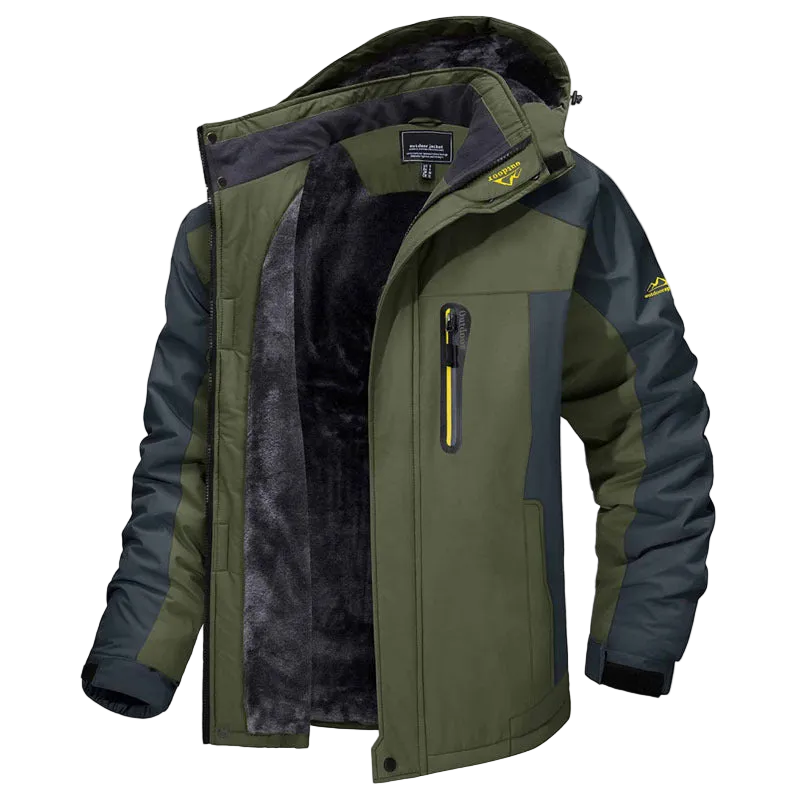 Winter Long Sleeved Windproof Ski Jacket Down