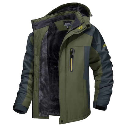 Winter Long Sleeved Windproof Ski Jacket Down