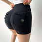 Internet Celebrity Nude Feel Pocket Shorts Yoga Pants-LifessentialsLLC.com