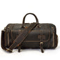 Full Grain Crazy Horse Leather Duffle Bag,  Vintage Handmade Weekender Travel Luggage