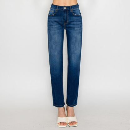 Wax Jeans - Women's Basic Straight Denim Jeans - 90365