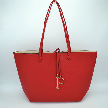 Women's Pebbled Faux Leather Reversible 2 in 1 Tote Shoulder Handbag Crossbody Bag