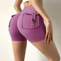 Internet Celebrity Nude Feel Pocket Shorts Yoga Pants-LifessentialsLLC.com