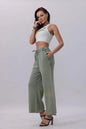 Acid Wash Wide-Leg Sweatpants – Relaxed Fit with Raw Hem